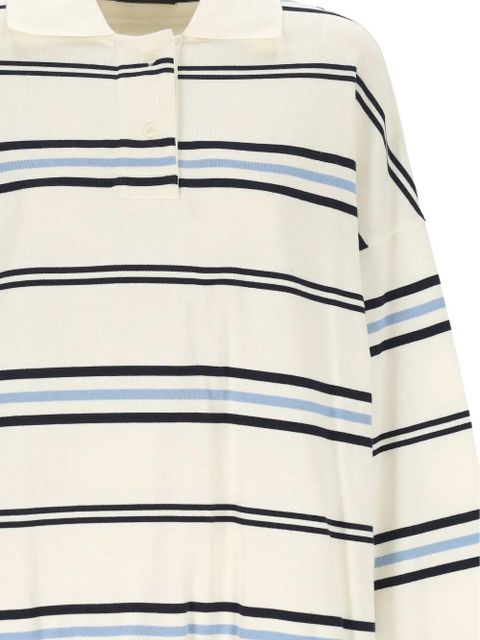 Eleh striped collared knitwear - Neutrals