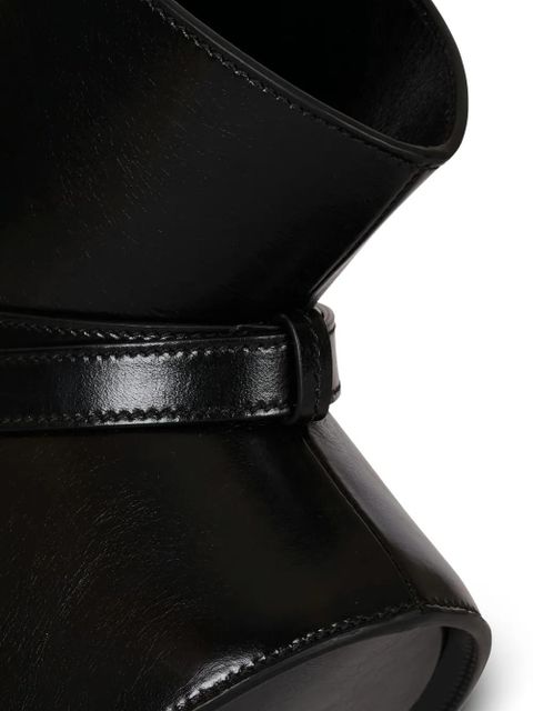 Balmain medium belted-detail shoulder bag - Black