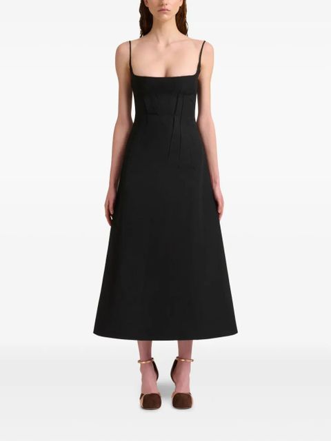 Marni pleat-detailing midi dress - Black - zdjęcie produktu nr 2