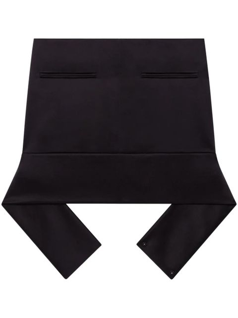 Courrèges belted mini skirt - Black - zdjęcie produktu nr 1