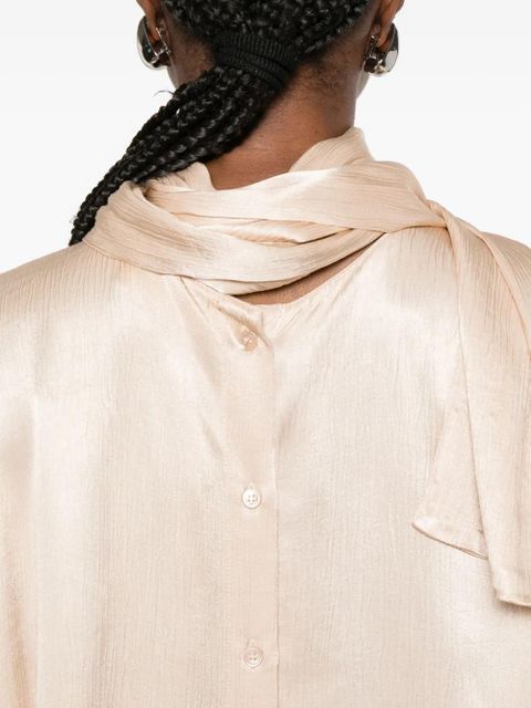 SOLOTRE satin-finish shirt - Neutrals - zdjęcie produktu nr 2