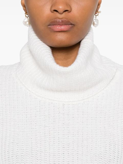 PINKO logo-embroidered sweater - White