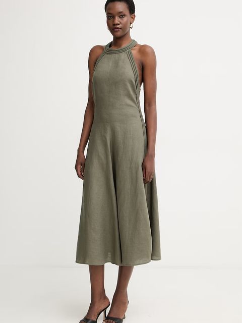 Max&Co. sukienka lniana MCOCARABO - zdjęcie produktu nr 1