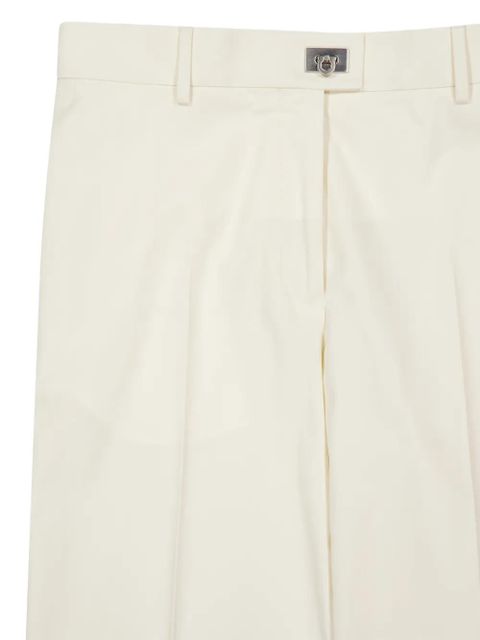 Ferragamo belt-loops tailored trousers - White