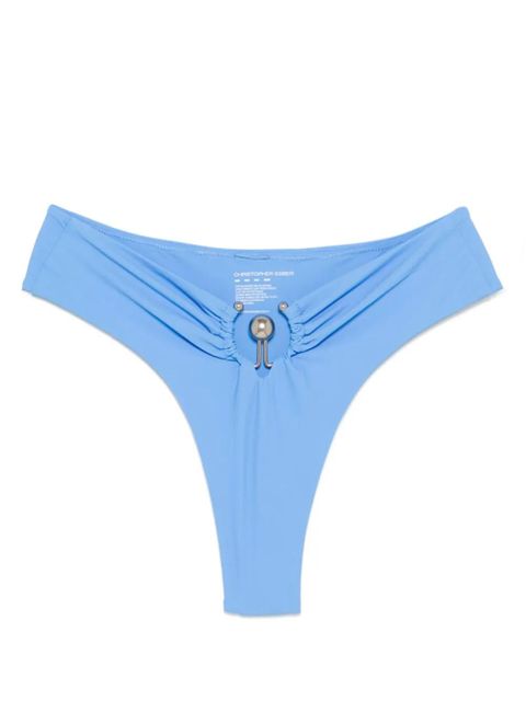 Christopher Esber Ruched Orbit bikini bottoms - Blue - zdjęcie produktu nr 1