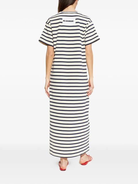 Jil Sander striped maxi dress - Neutrals