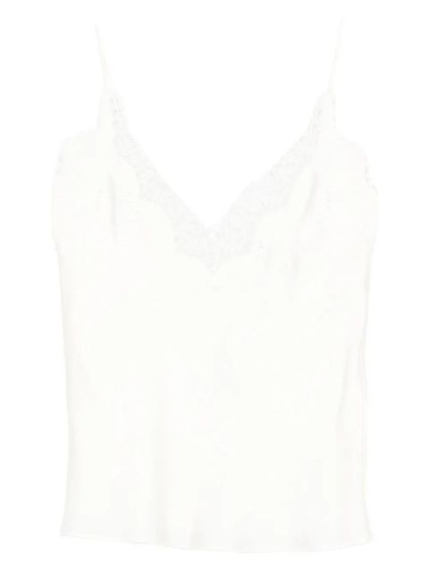 Róhe lace V-neck top - Neutrals - zdjęcie produktu nr 1