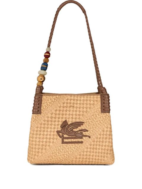 ETRO small Libra raffia tote bag - Neutrals - zdjęcie produktu nr 1