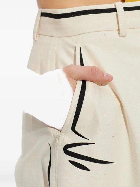 Moschino print trousers - Neutrals