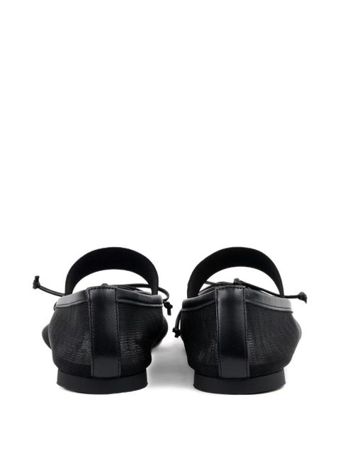 MM6 Maison Margiela mesh ballerina shoes - Black