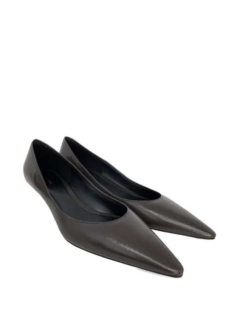 The Row pointed-toe kitten-heel pumps - Brown - zdjęcie produktu nr 2