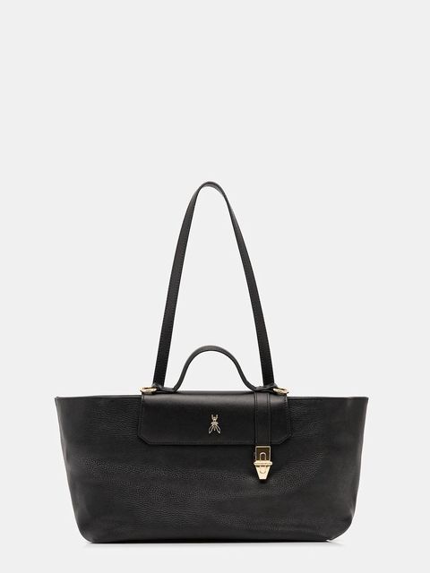 Patrizia Pepe torebka skórzana kolor czarny 8B0289 L178 - zdjęcie produktu nr 1