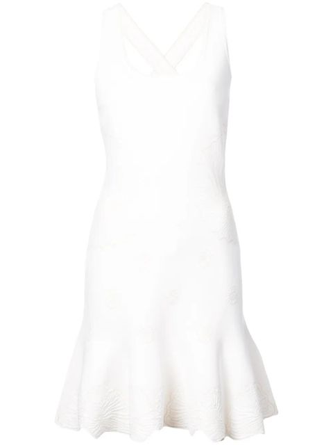 Alexander McQueen shell embroidered mini dress - White - zdjęcie produktu nr 1