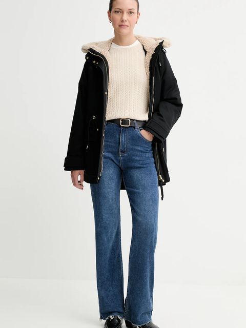 Marc O'Polo parka kolor czarny przejściowa 5000006529