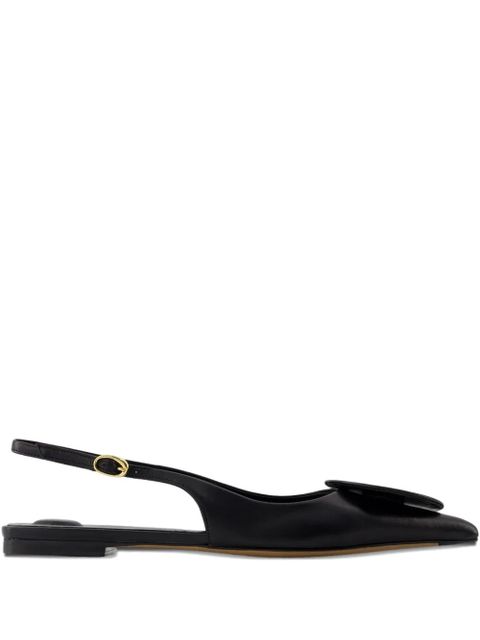 Jacquemus The Duelo flat slingback pumps - Black - zdjęcie produktu nr 1