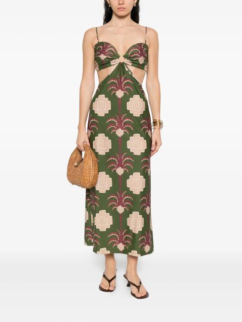 Johanna Ortiz Jungle Geometry midi dress - Green - zdjęcie produktu nr 2
