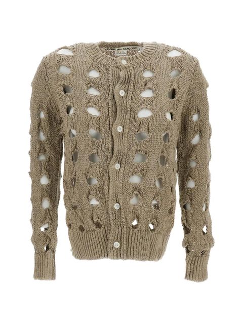 Comme Des Garçons long-sleeve cardigan - Neutrals - zdjęcie produktu nr 1