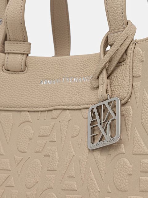 Armani Exchange torebka kolor beżowy XW001576 AF15774
