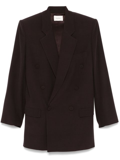 Saint Laurent silk crepe blazer - Brown - zdjęcie produktu nr 1