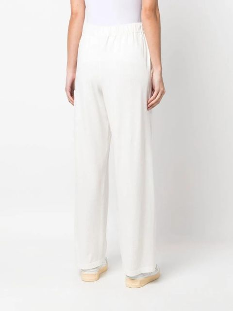 TWINSET wide-leg knitted trousers - White