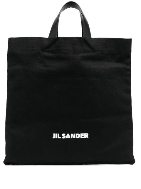 Jil Sander logo-print tote bag - Black - zdjęcie produktu nr 1