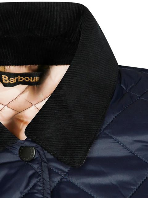 Barbour quilted corduroy-collar jacket - Blue