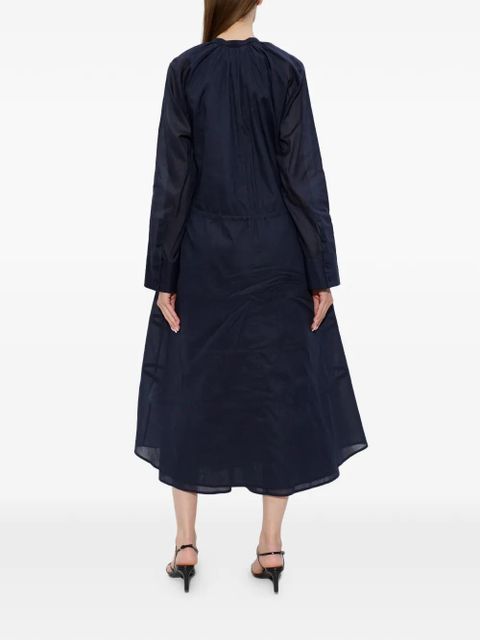 Jil Sander crew-neck midi dress - Blue