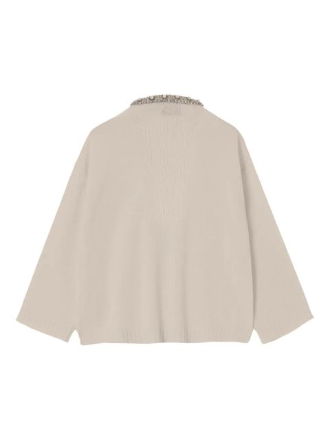 Valentino Garavani embroidered sweater - Neutrals
