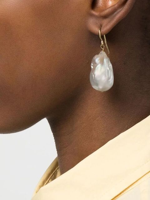 Jil Sander pearl-detail drop earrings - White - zdjęcie produktu nr 2