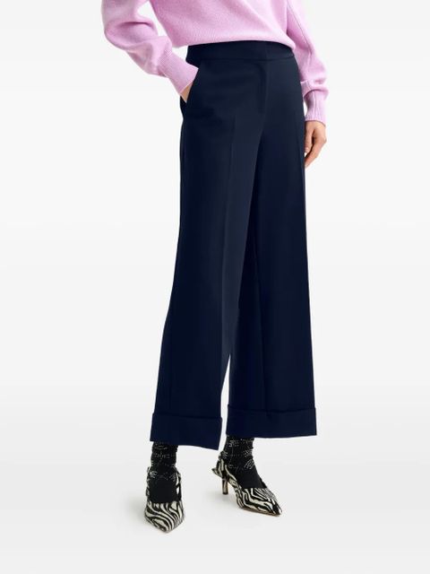 Essentiel Antwerp pressed-crease flared trousers - Blue
