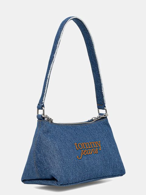 Tommy Jeans torebka jeansowa kolor niebieski AW0AW18575