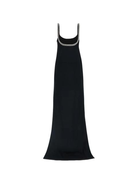 TOM FORD crystal asymmetrical-trawl dress - Black