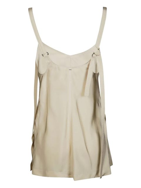 Sportmax Waser strap-detailed tank top - Neutrals