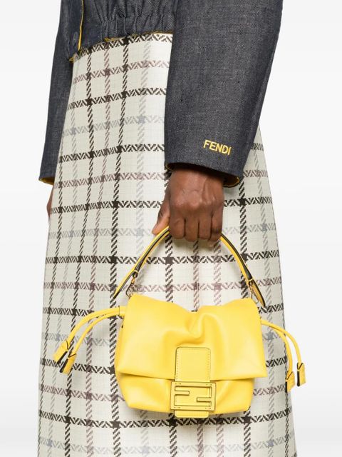 FENDI Mamma Baguette buckle strap clutch bag - Yellow - zdjęcie produktu nr 2