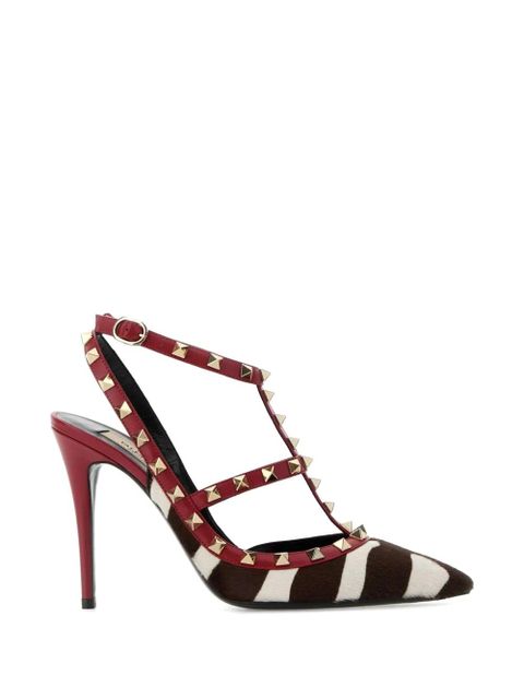 Valentino Garavani printed heeled pumps - Red - zdjęcie produktu nr 1