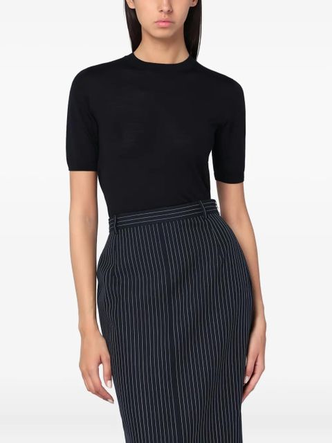 Max Mara virgin wool T-shirt - Black