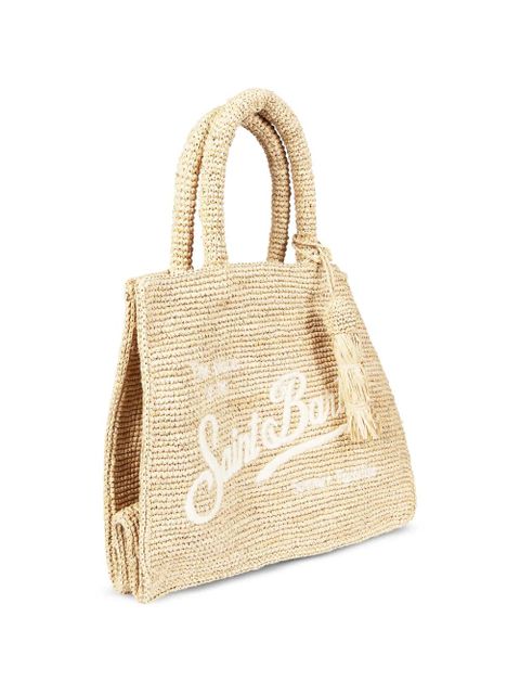 MC2 Saint Barth Colette raffia tote bag - Neutrals
