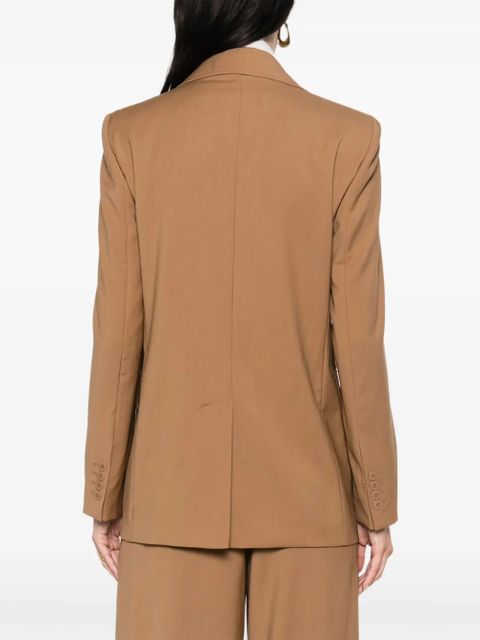 Max Mara virgin wool single-breasted blazer - Brown