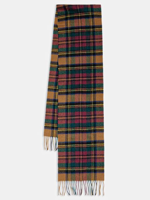 Barbour szalik wełniany kolor multicolor wzorzysty USC0137 - zdjęcie produktu nr 1