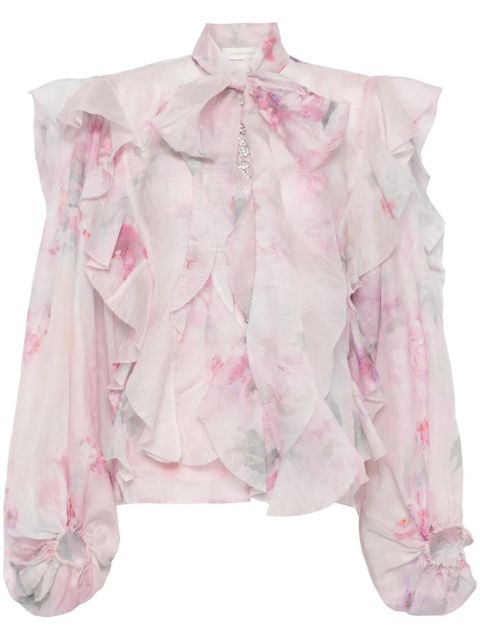 ZIMMERMANN Crush blouse - Pink - zdjęcie produktu nr 1