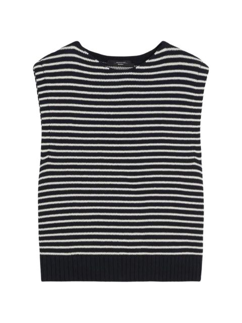 Weekend Max Mara striped knitted top - Blue - zdjęcie produktu nr 1