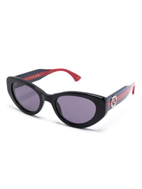 Gucci Eyewear butterfly-frame sunglasses - Black - zdjęcie produktu nr 2