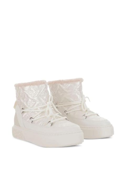 PINKO quilted platform boots - White - zdjęcie produktu nr 2