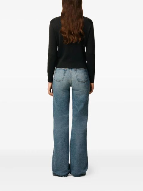 AMI Paris Ami De Coeur wool crew-neck sweater - Black - zdjęcie produktu nr 2