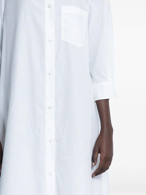 Simone Rocha button-placket shirt dress - White - zdjęcie produktu nr 2