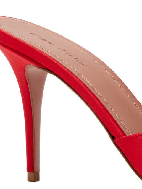 Amina Muaddi Elodie slippers - Red