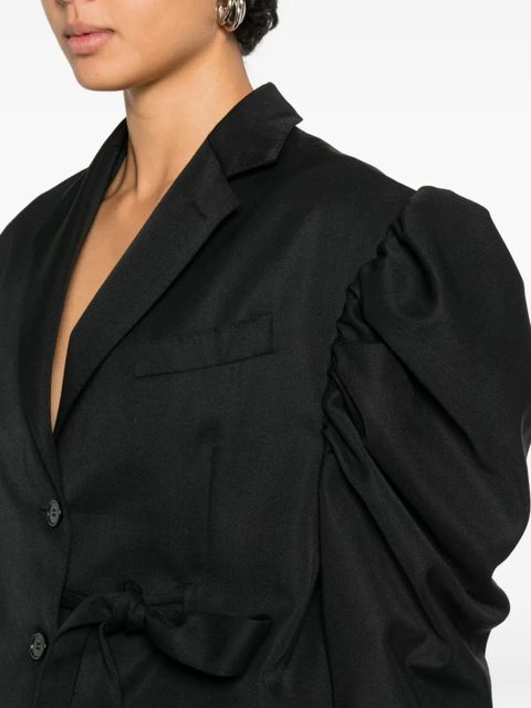 Simone Rocha bow cut-out blazer - Black