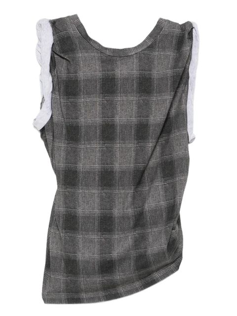 OUR LEGACY checkered tank top - Grey - zdjęcie produktu nr 1