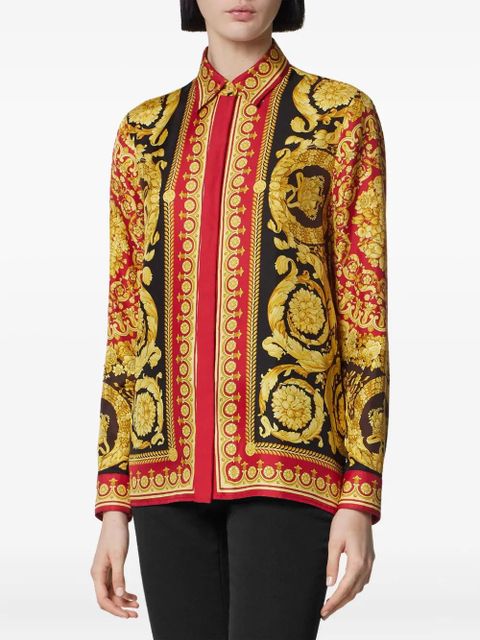 Versace Barocco silk shirt - Red