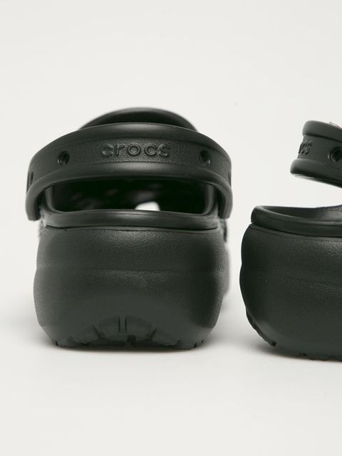 Crocs klapki Classic Platform Clog damskie kolor czarny 207989 - zdjęcie produktu nr 2